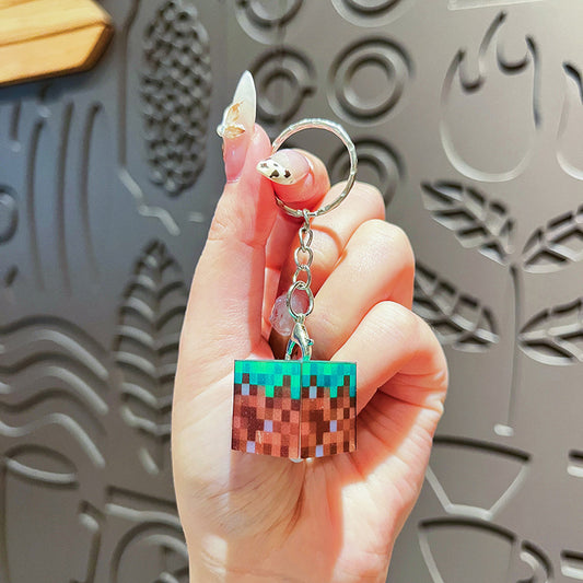 Light-Up Cube Keychain