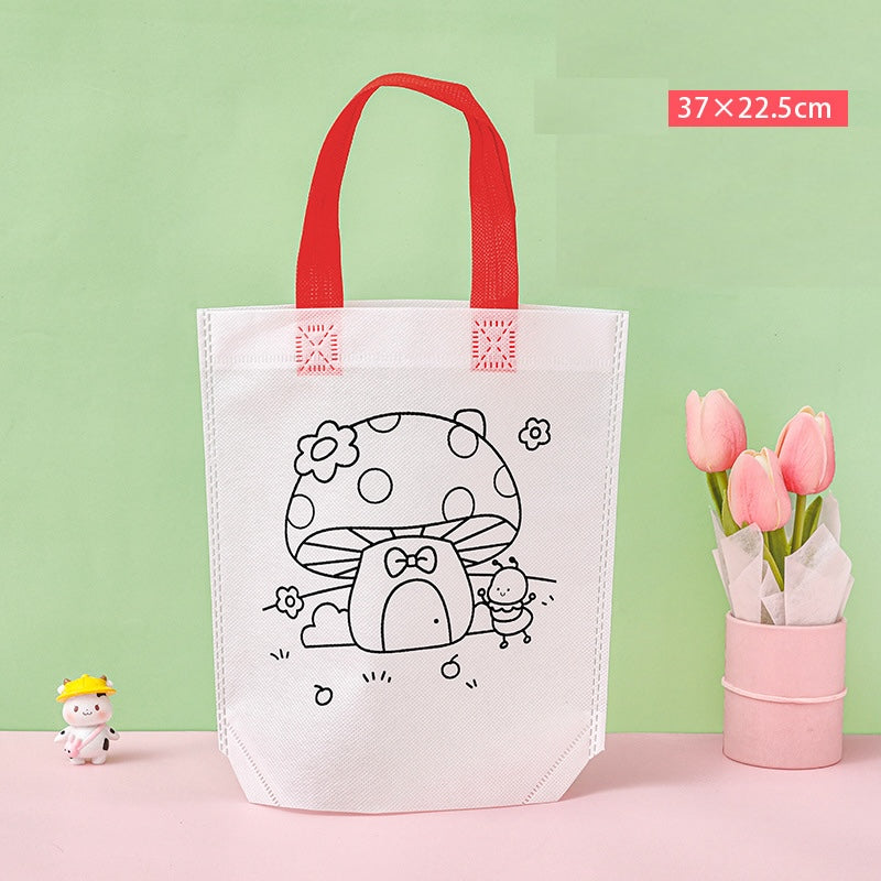 Kids DIY Coloring Tote Bag