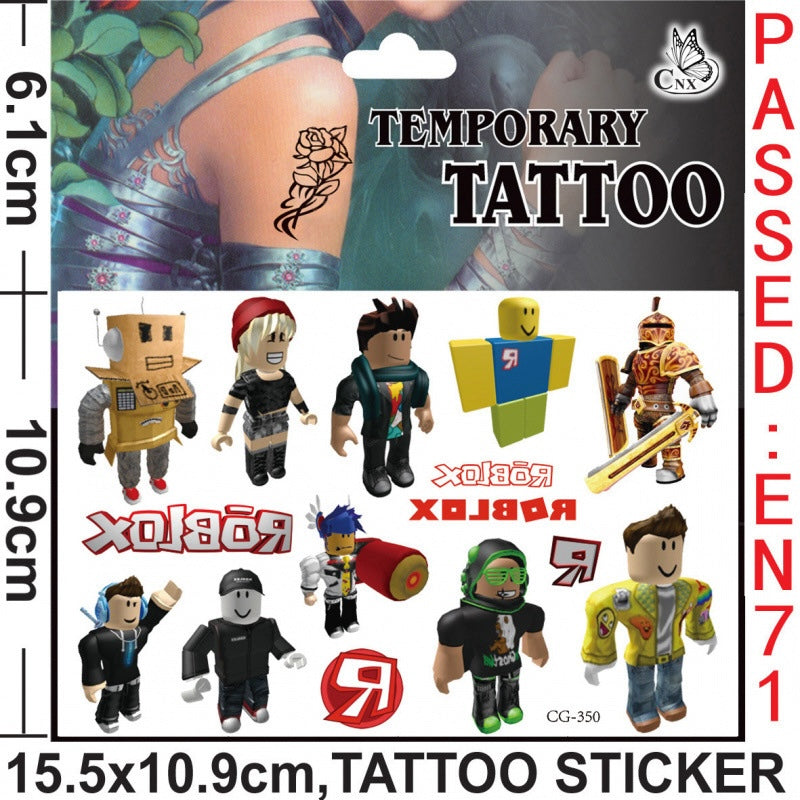 Temporary Tattoos for Kids Single Pack