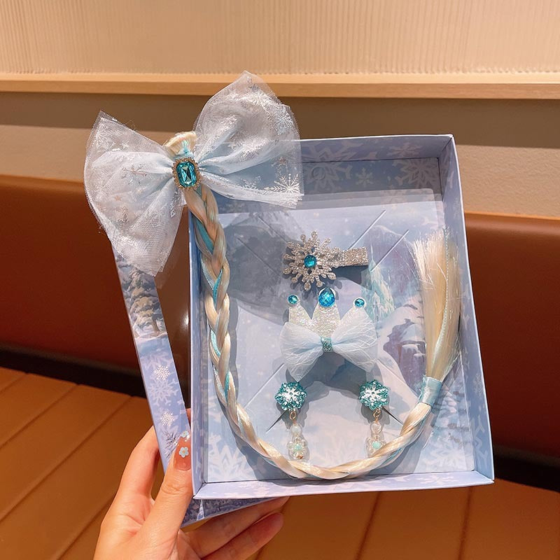 Snow Princess Crown Hair Set Gift Box
