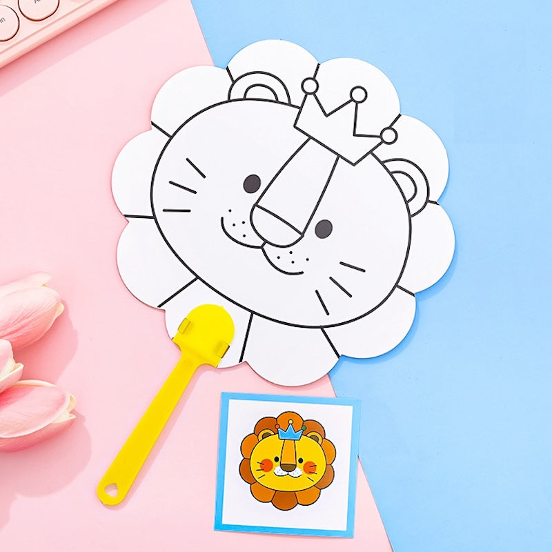 Cute DIY Painting Hand Fan