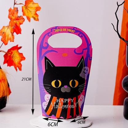 Halloween Pumpkin Cat Candy Gift Box - Pack of 12