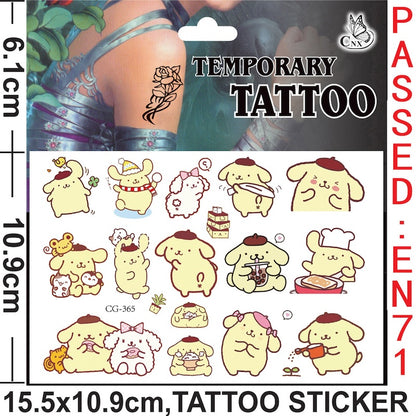Temporary Tattoos for Kids Single Pack