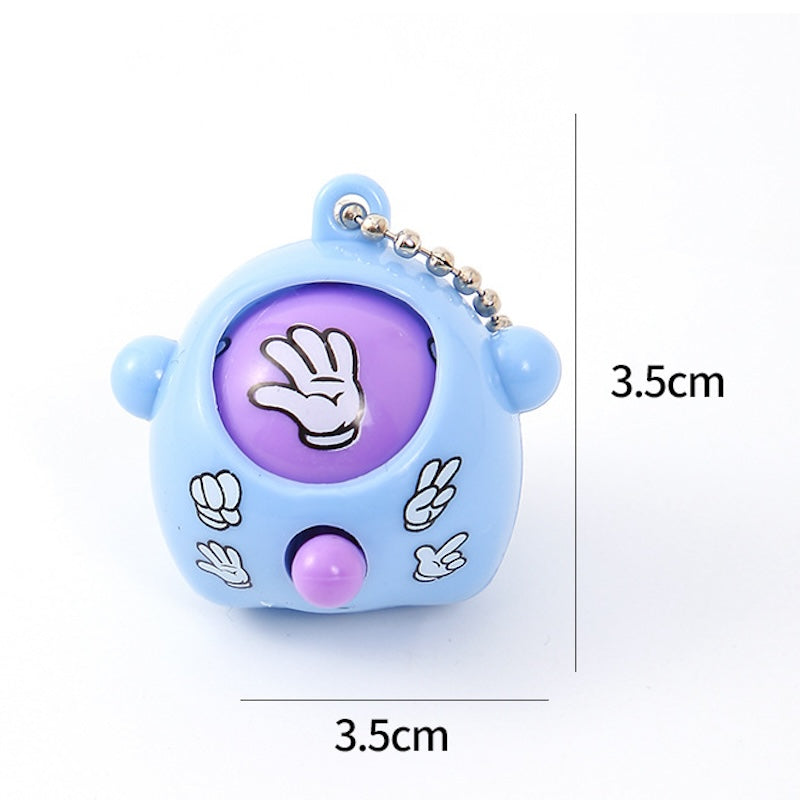 Mini Rock Paper Scissors Egg Keychain