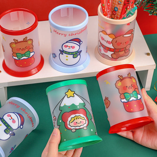 Christmas DIY Pen Holder – Foldable Desktop Organizer