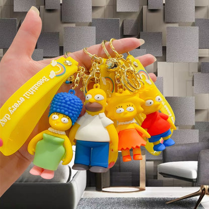 Cartoon Soft Silicone Keychain