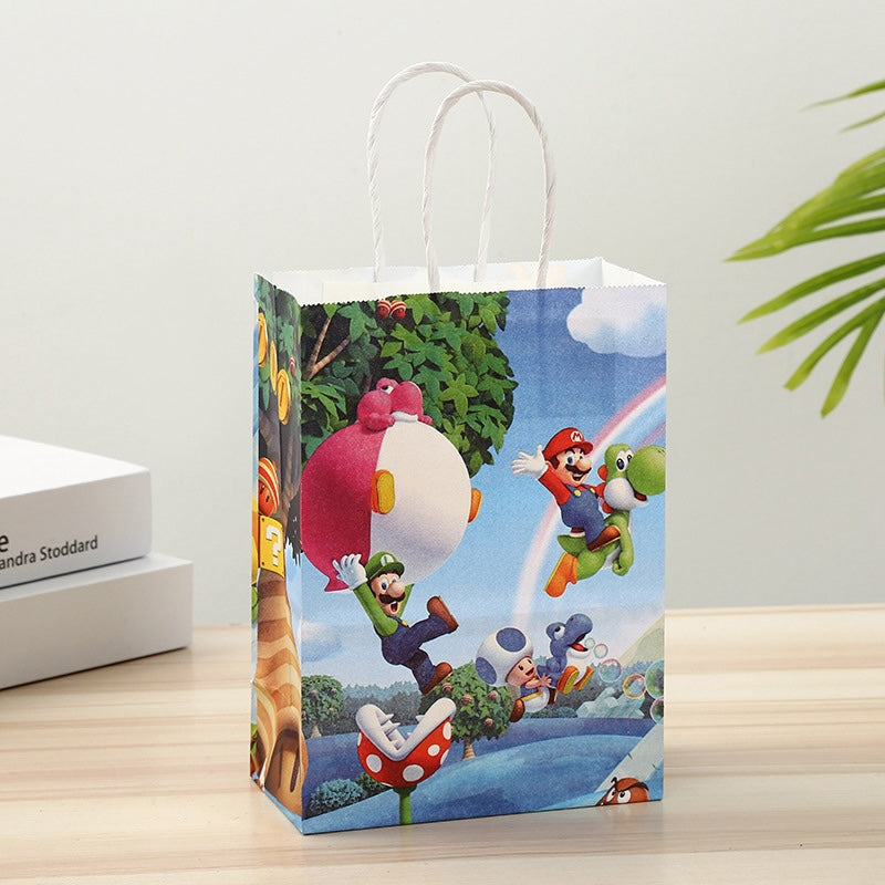 Cartoon Paper Gift Bag with Handle