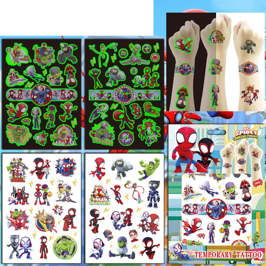 Kids Temporary Tattoos 4 Sheets Gift Set