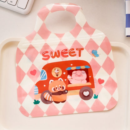 Cute Cartoon Resealable Handle Gift Bags