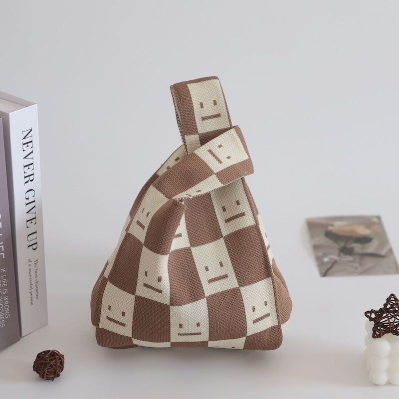 Cute Pattern Knitted Tote Bag