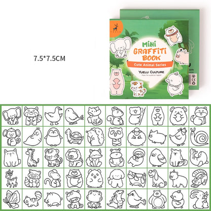 Mini Portable Doodle Coloring Memo Pad