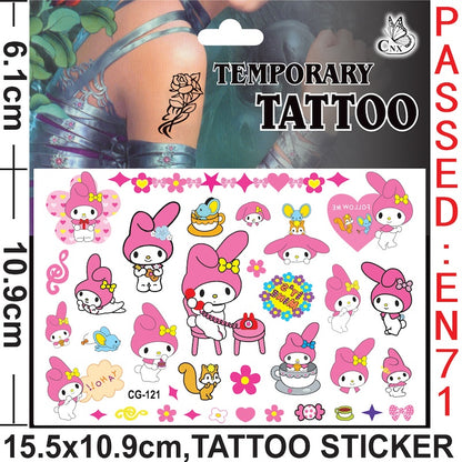 Temporary Tattoos for Kids Single Pack