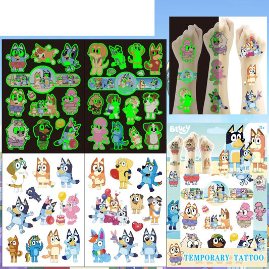 Kids Temporary Tattoos 4 Sheets Gift Set