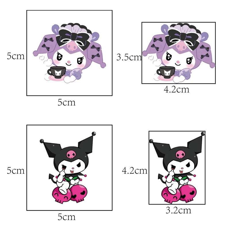 Kids Temporary Tattoo Stickers 5x5cm 20PCS Set