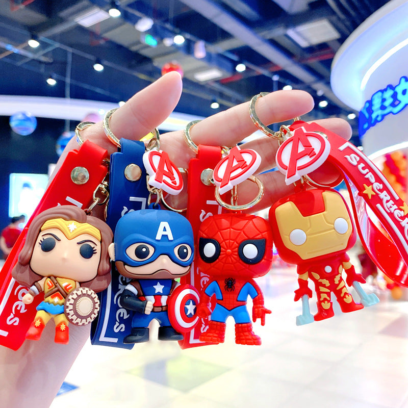Cartoon Soft Silicone Keychain