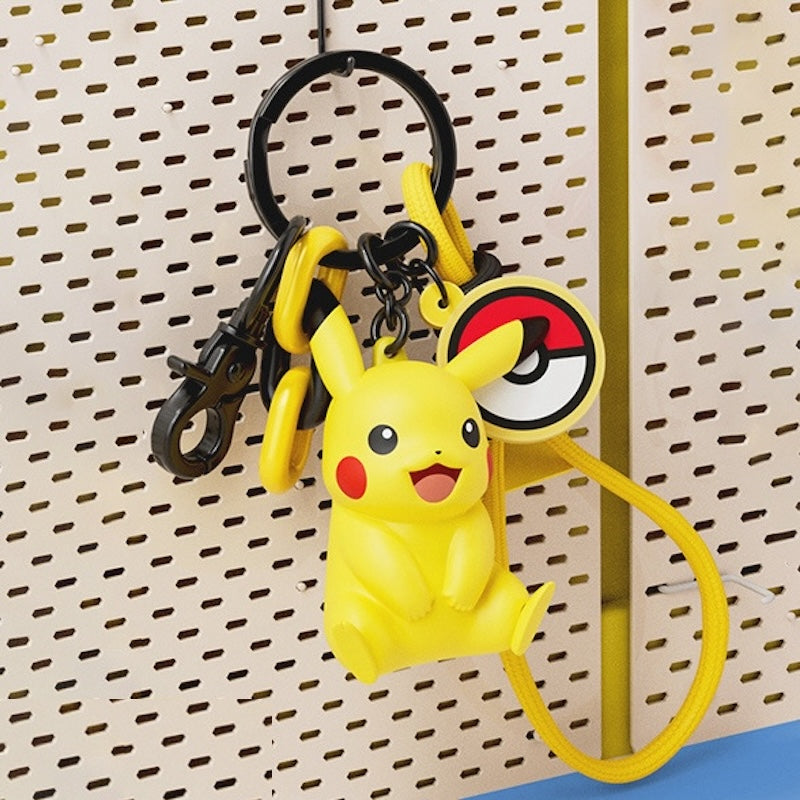 Pokémon Premium Keychain Charm – Poké Ball Style with Color Strap