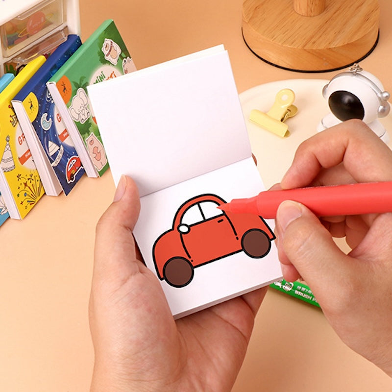 Mini Portable Doodle Coloring Memo Pad
