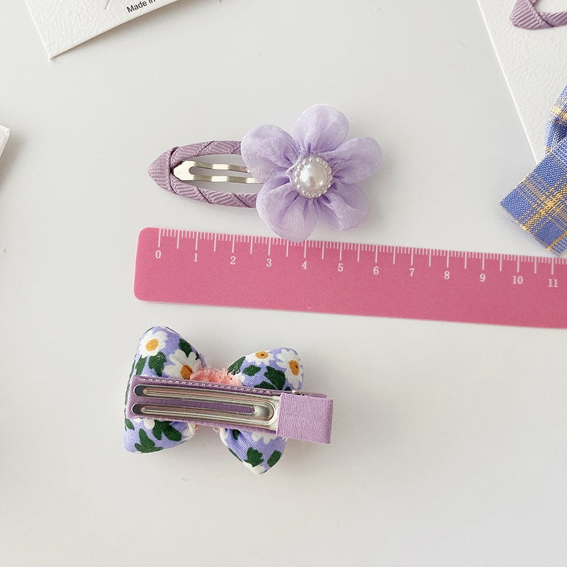 Dreamy Purple Bow Hair Clips