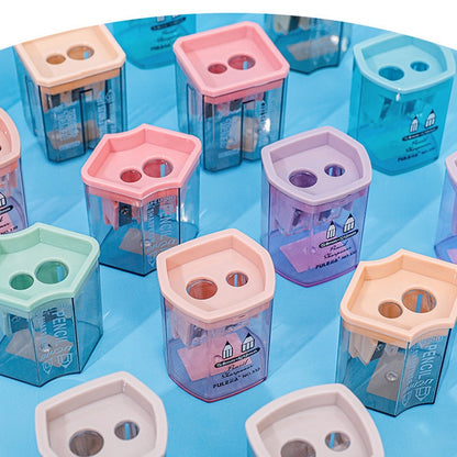 Cute Dual-Hole Pencil Sharpener