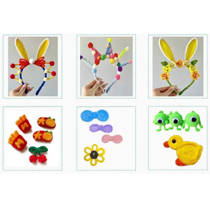 Chenille Stems 20 Color – Extra Thick & Flexible for DIY Crafts
