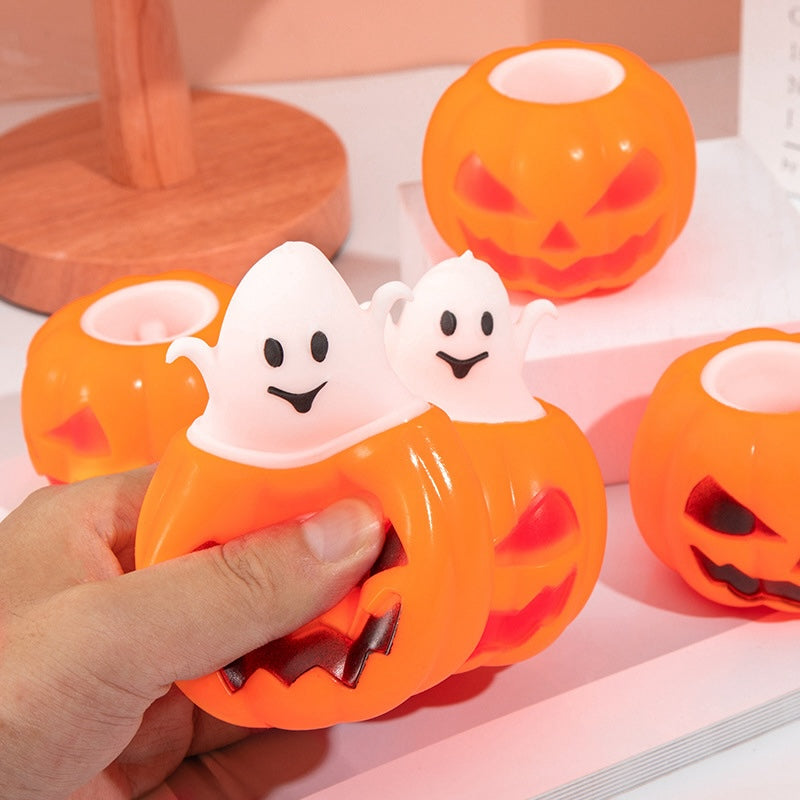 Halloween Peekaboo Pumpkin Squishy Toy
