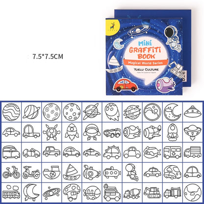 Mini Portable Doodle Coloring Memo Pad