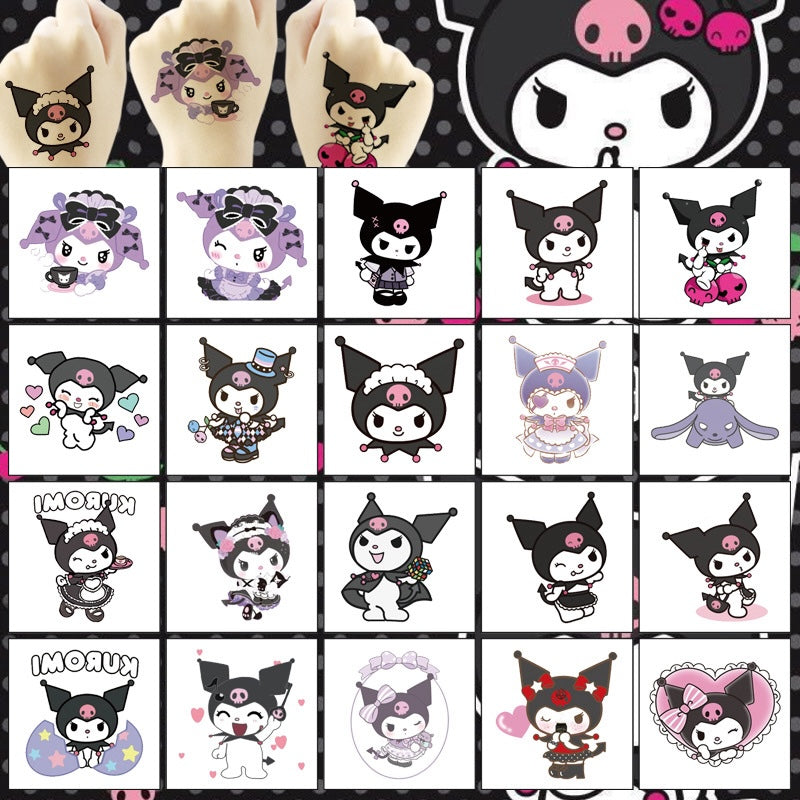 Kids Temporary Tattoo Stickers 5x5cm 20PCS Set