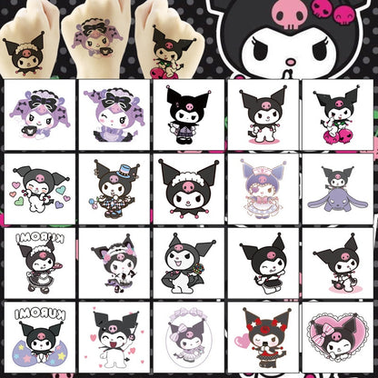 Kids Temporary Tattoo Stickers 5x5cm 20PCS Set