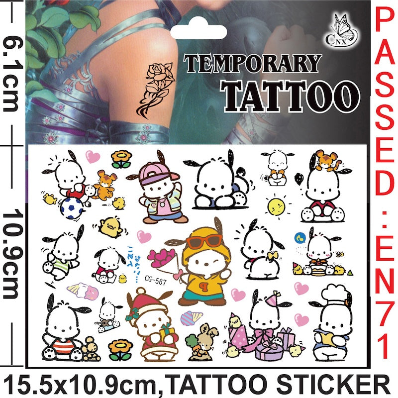 Temporary Tattoos for Kids Single Pack