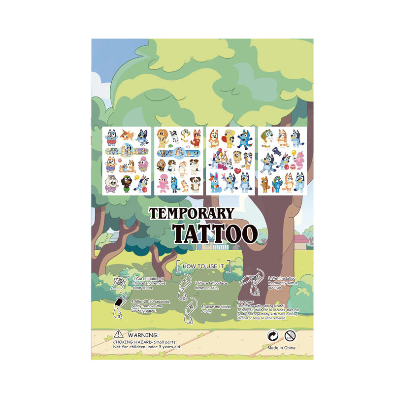 Kids Temporary Tattoos 4 Sheets Gift Set