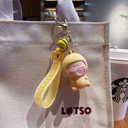 Bubble Dinosaur Baby Silicone Keychain