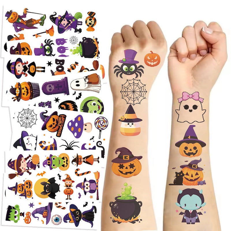 Cute Temporary Tattoos 10 Sheets - Halloween