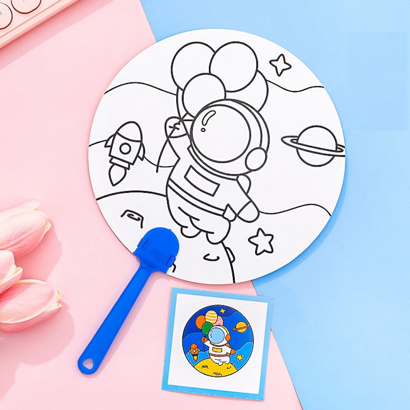 Cute DIY Painting Hand Fan