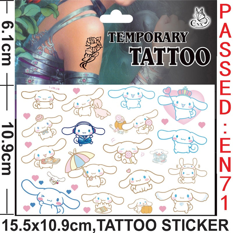 Temporary Tattoos for Kids Single Pack