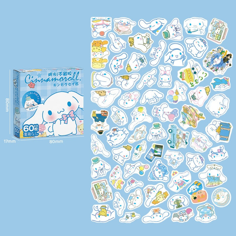 Cute Waterproof Sticker Gift Box – 63PCS Set