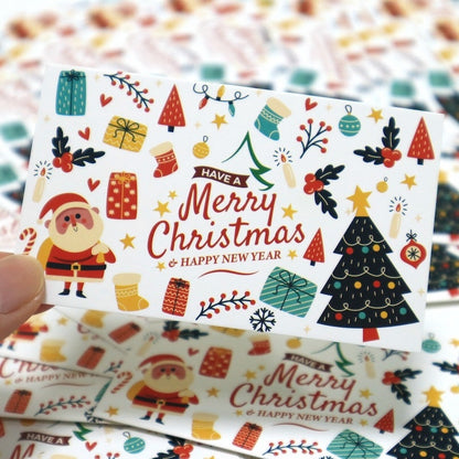 Mini Christmas Greeting Cards – Cute Thank-You Card (Pack of 10)