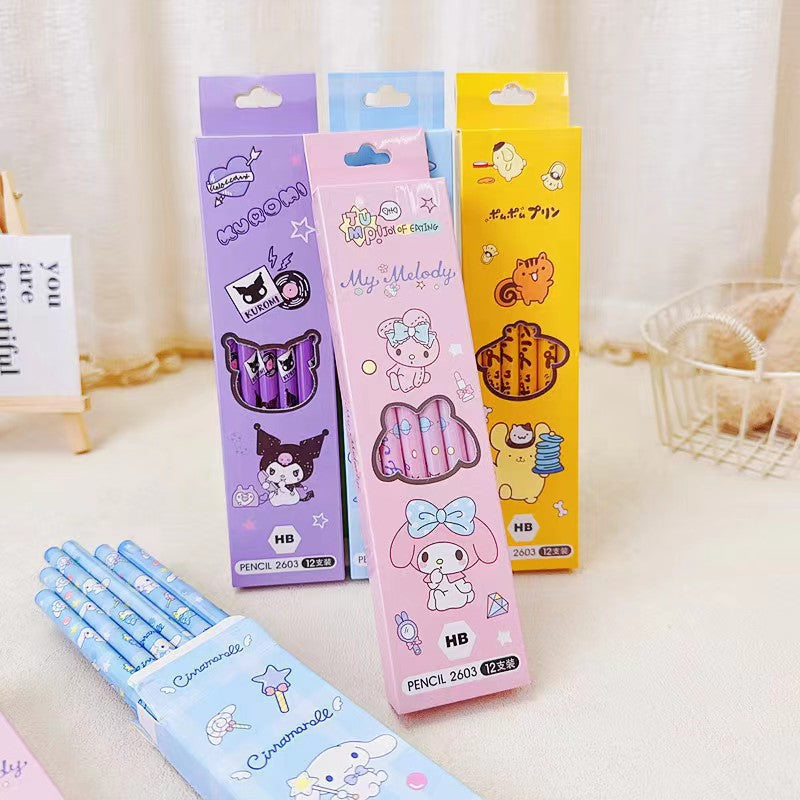 Cute Wooden Pencils – 12PCS Set (HB)