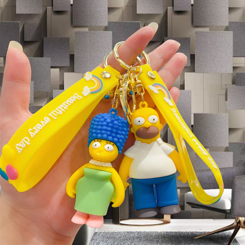 Cartoon Soft Silicone Keychain