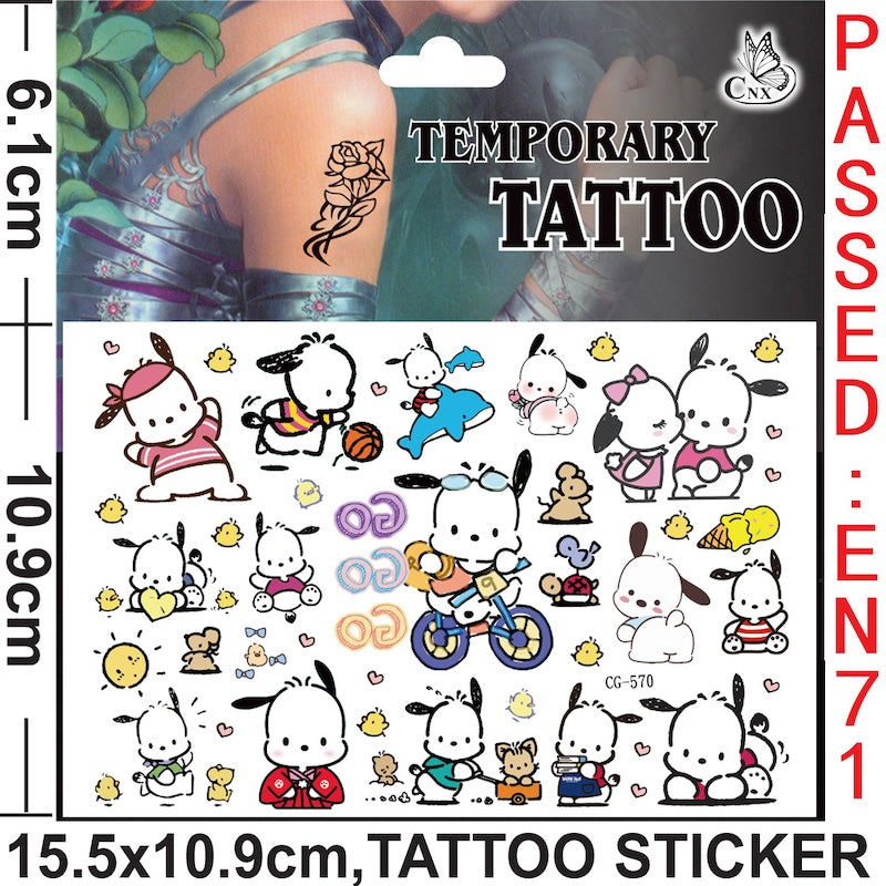 Temporary Tattoos for Kids Single Pack