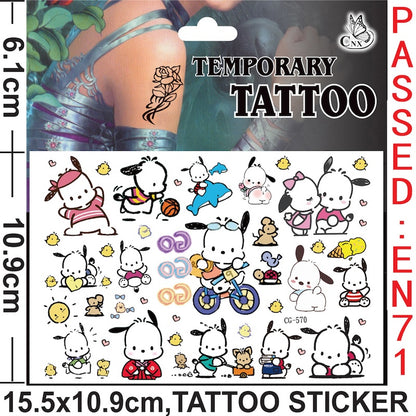 Temporary Tattoos for Kids Single Pack