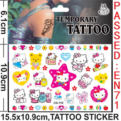 Temporary Tattoos for Kids Single Pack