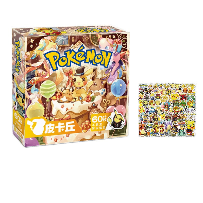 Cute Waterproof Sticker Gift Box – 63PCS Set