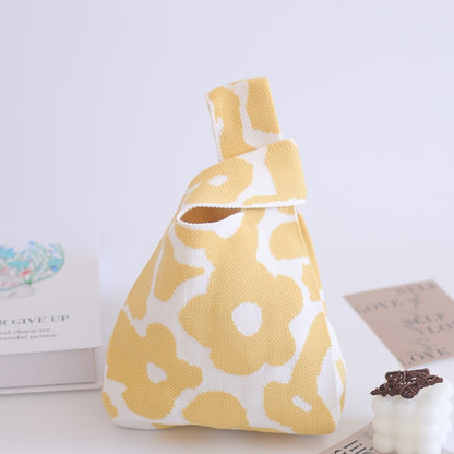 Cute Pattern Knitted Tote Bag