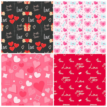 12-Sheet Valentine's Day DIY Paper Set
