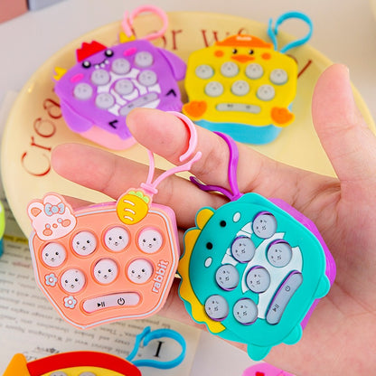 Mini Whack-a-Mole Handheld Game Keychain – Light-Up Fidget Toy