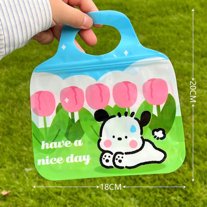 Cute Cartoon Resealable Handle Gift Bags