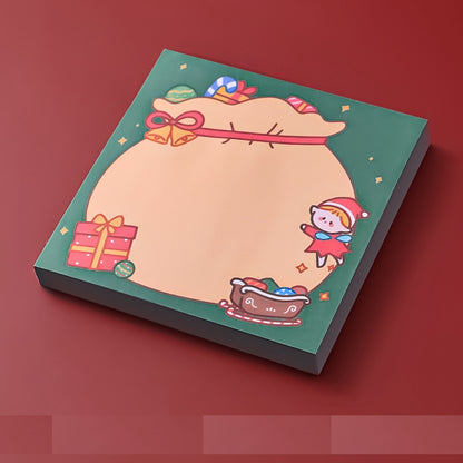 Christmas Sticky Notes – Cute Holiday Memo Pads (8×8 cm, 50 Sheets)