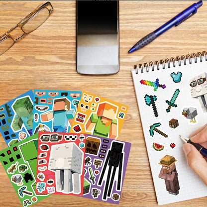Make-a-Face DIY Sticker Set – 8 Sheets