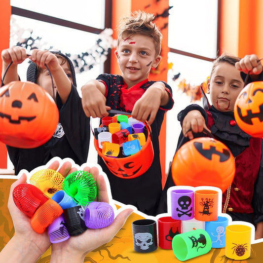 Mini Halloween Rainbow Spring Toys