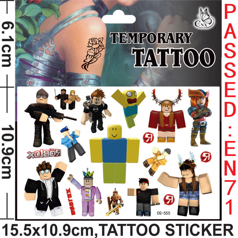 Temporary Tattoos for Kids Single Pack